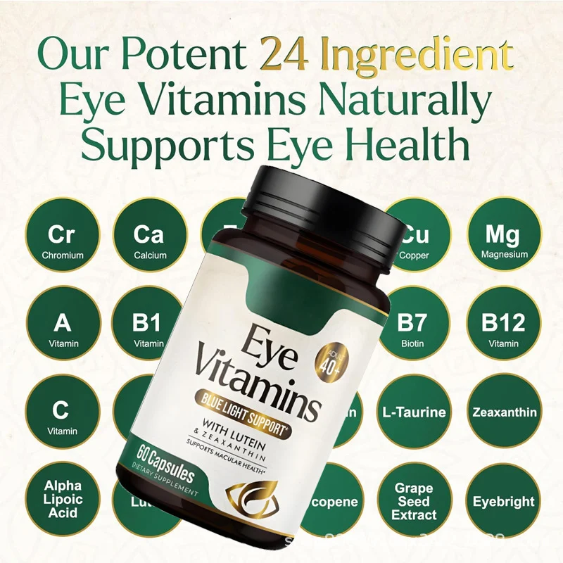 Extra Strength Eye Vitamins with Lutein & Zeaxanthin - 60 Capsules