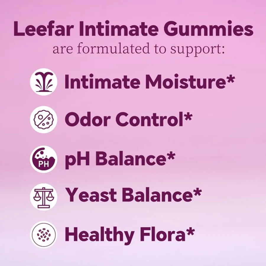 Feminine Probiotics Gummies for Intimate Health and pH Balance (60 Count) 10 feminine probiotics gummies vaginal health goo 8sumcysw desc 4