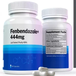 Fenbendazole 444mg Capsules for Cellular Energy and Immune Support - 90 Count, >99% Purity Lab Tested