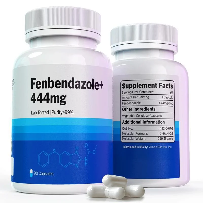Fenbendazole+ Capsules 444mg High Purity Support for Cellular Energy and Immune Balance - 90 Count