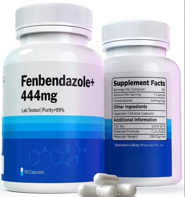 Fenbendazole Capsules 444mg High Purity Supplement for Cellular Energy and Immune Support - 90 Count 6 fenbendazole capsules 444mg supplement goo 9k36qrj5 desc 1
