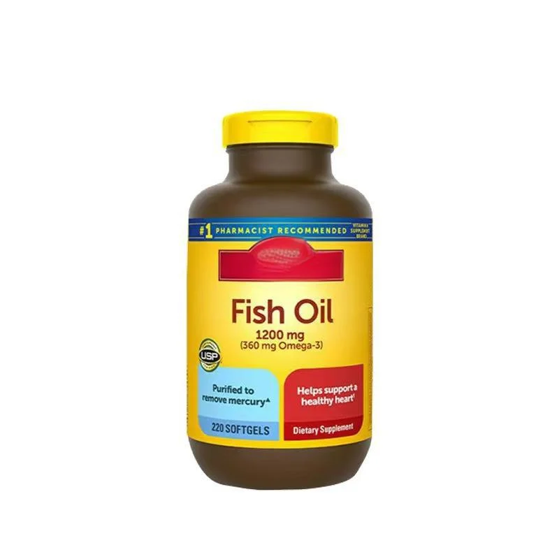 Fish Oil Softgels 1200mg Omega-3 Heart Health Support 220 Softgels