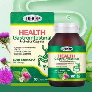 Gastrointestinal Probiotics Capsules 60 Count with Turmeric & Milk Thistle