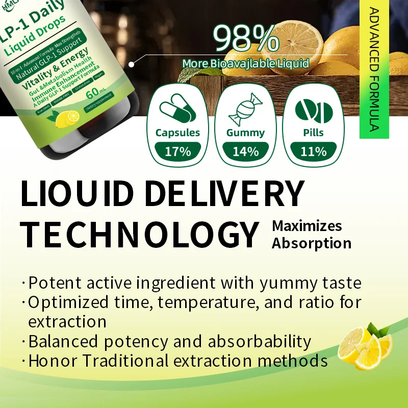 GLP-1 Drops with Moringa Root, Cinnamon & Bromelain | Natural Metabolism & Appetite Support Liquid 3 glp 1 drops moringa cinnamon bromelain goo d8w4ftt5 desc 1