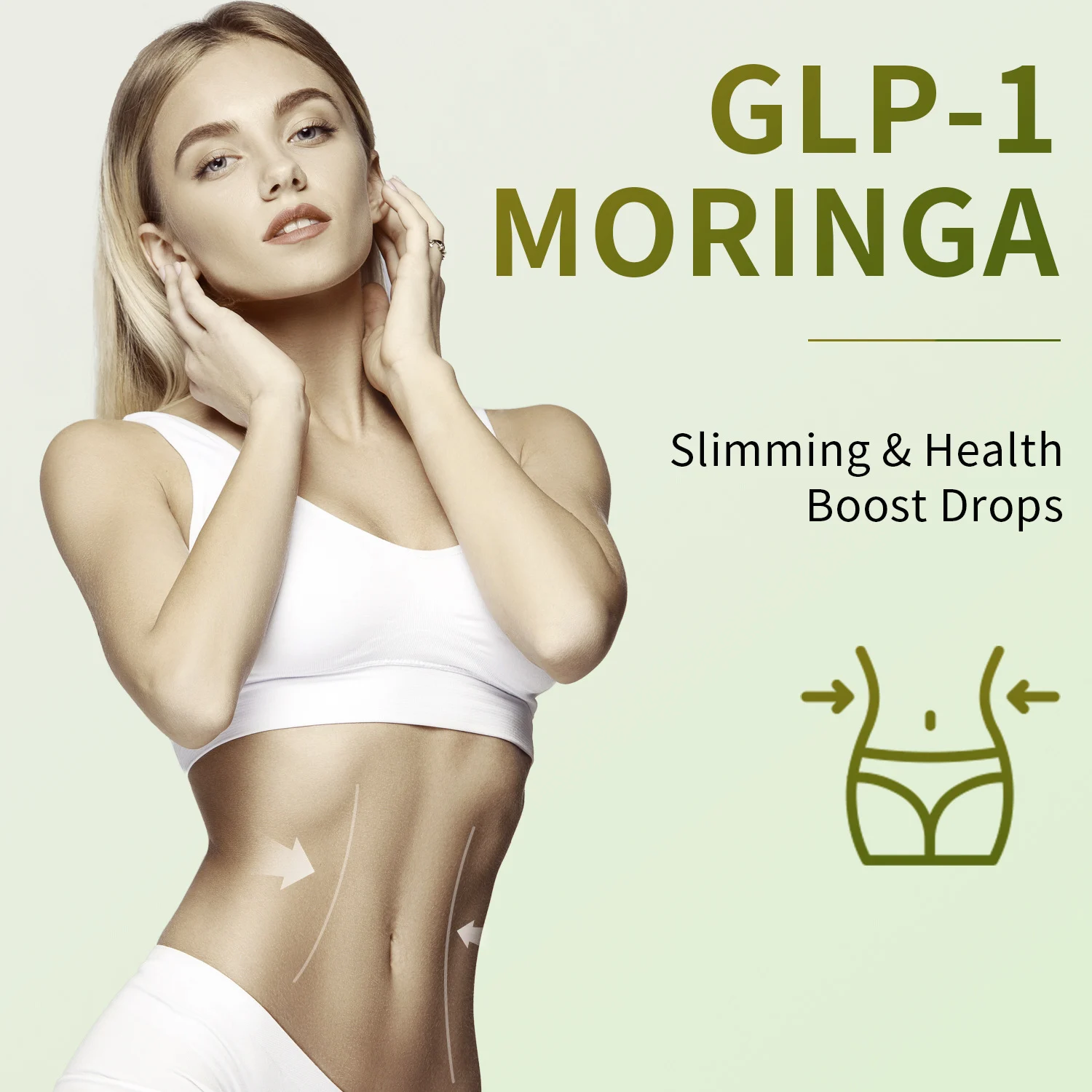 GLP-1 Support Liquid Drops for Weight Loss & Slimming, 30ml Dietary Supplement