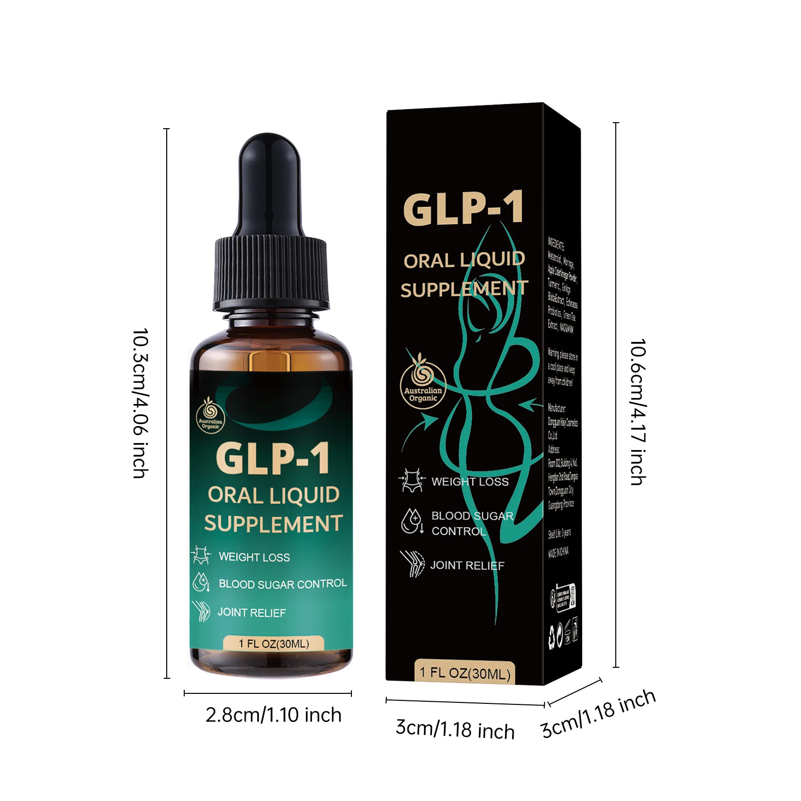 GLP-1 Oral Liquid Supplement for Weight Loss & Blood Sugar Control 30ml 8 glp1 oral liquid supplement weight loss blood sugar control goo 9pj8kj9b desc 2