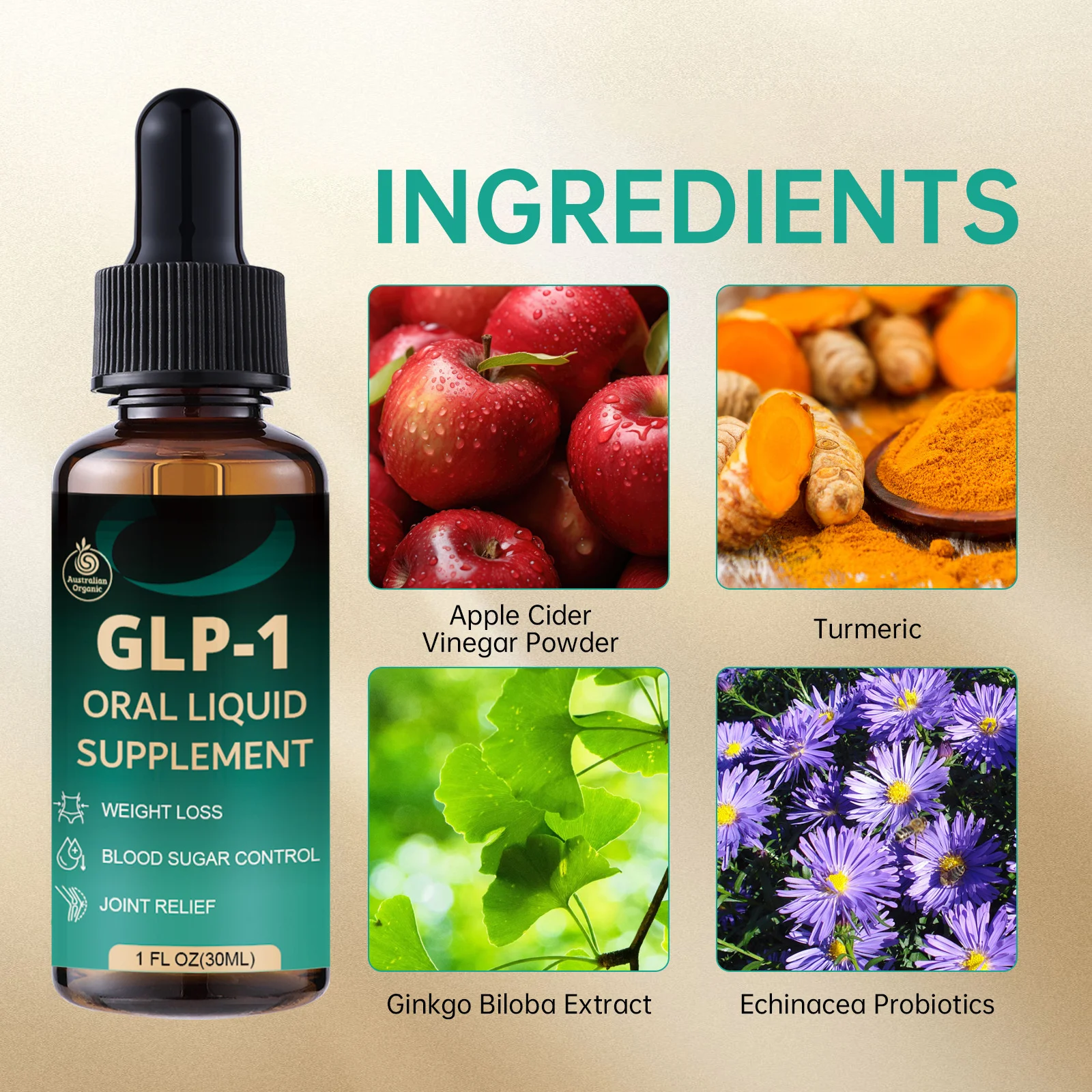 GLP-1 Oral Liquid Supplement for Weight Loss & Blood Sugar Control 30ml 15 glp1 oral liquid supplement weight loss blood sugar control goo 9pj8kj9b desc 9