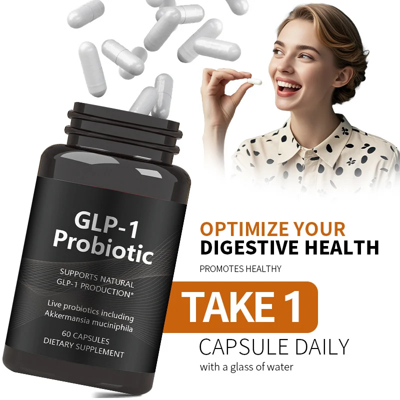 GLP-1 Probiotic Capsules with Akkermansia Muciniphila for Digestive Wellness