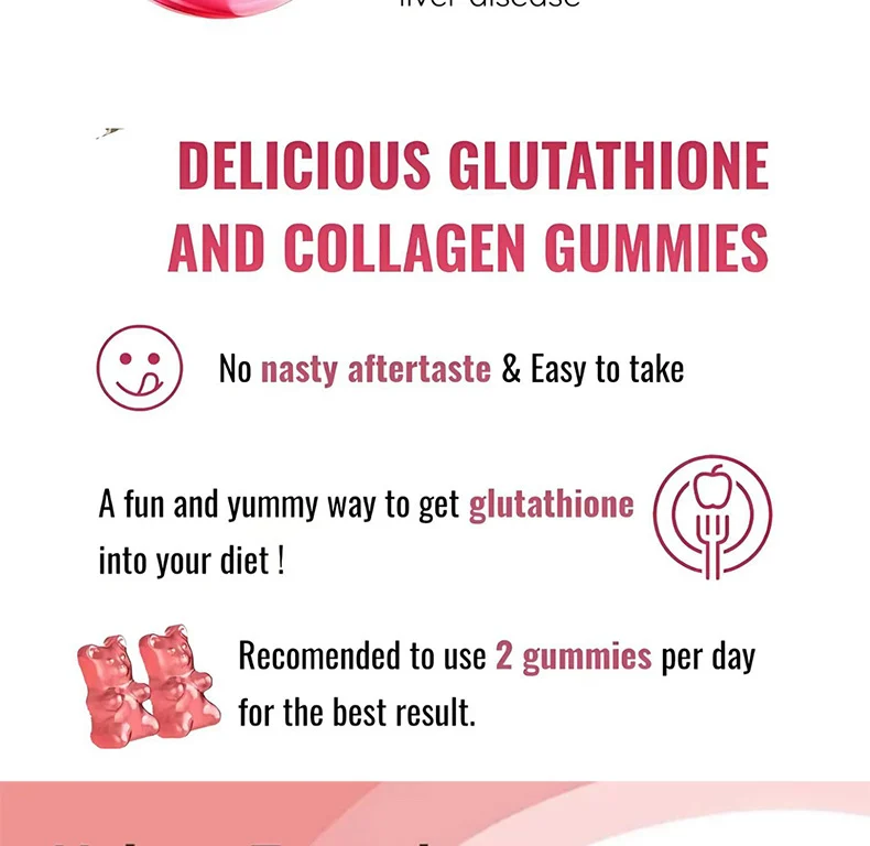 Glutathione Collagen Gummies Custom OEM Skin Glow Supplement 5 glutathione collagen gummies custom oem goo se2dsqf7 desc 2