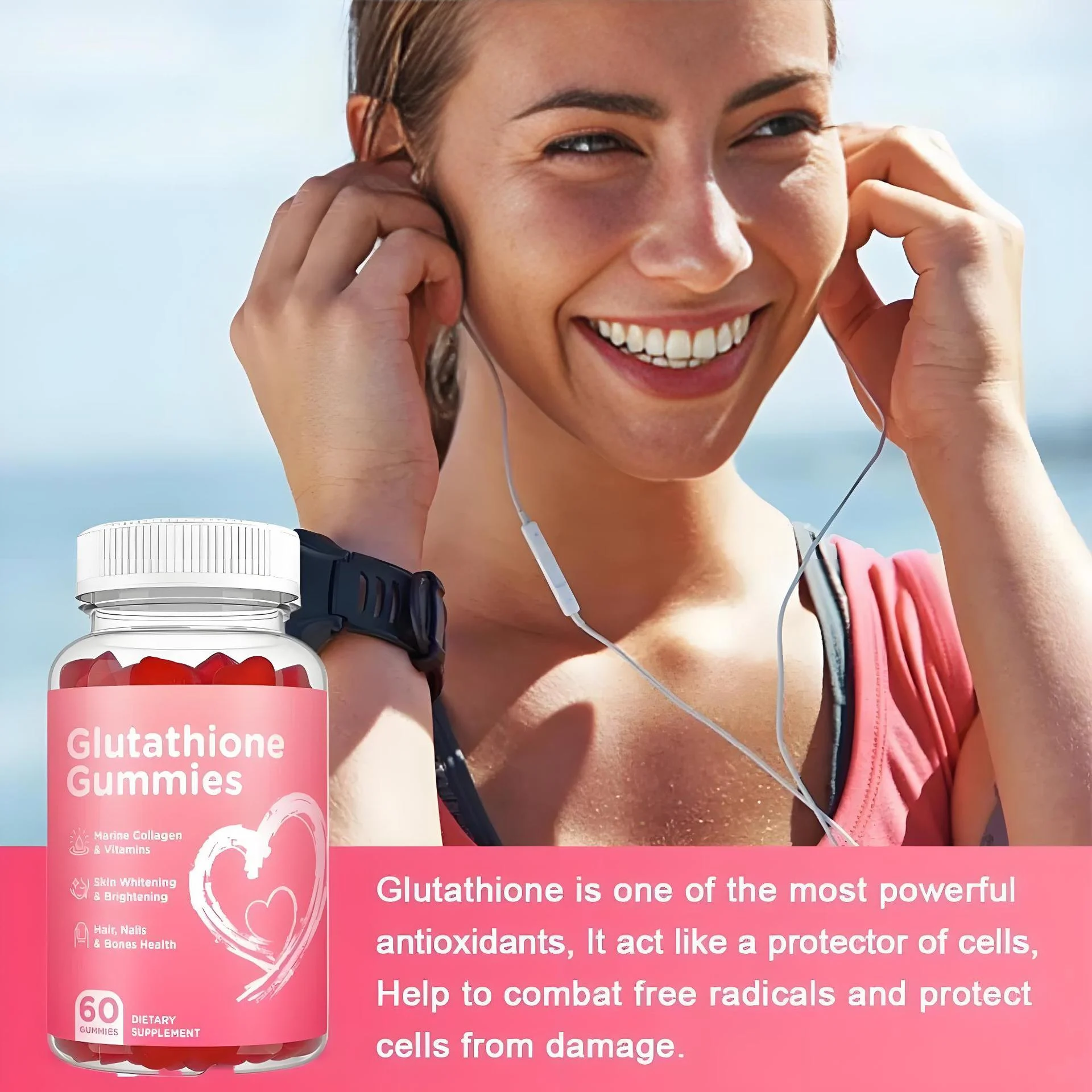 Yami Glutathione Gummies for Skin Whitening, Anti-Aging & Brightening 6 glutathione collagen gummies goo naxp4nza desc 2