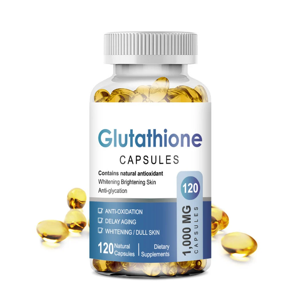 Glutathione Soft Capsules for Skin Whitening and Brightening, 1000mg Liposomal Formula Anti-Aging Supplement, 120 Count