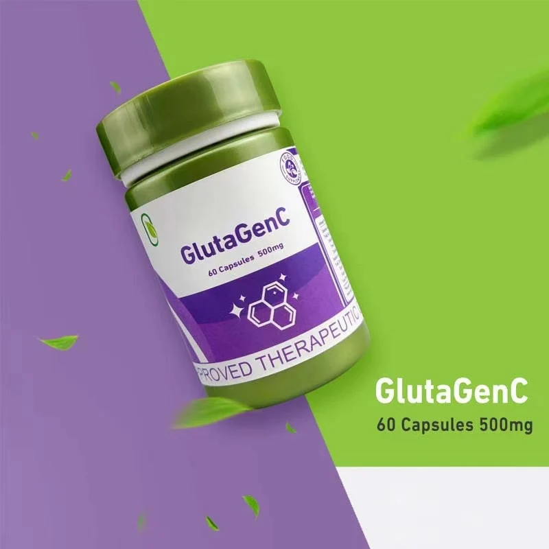 GlutaGenC Glutathione Whitening Capsules 500mg for Skin Brightening & Anti-Aging