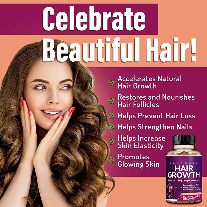 Hair Growth Capsules for Women Biotin Collagen OptiMSM 120 Capsules 7 hair growth capsules biotin collagen optisms goo 3hzb7njd desc 1