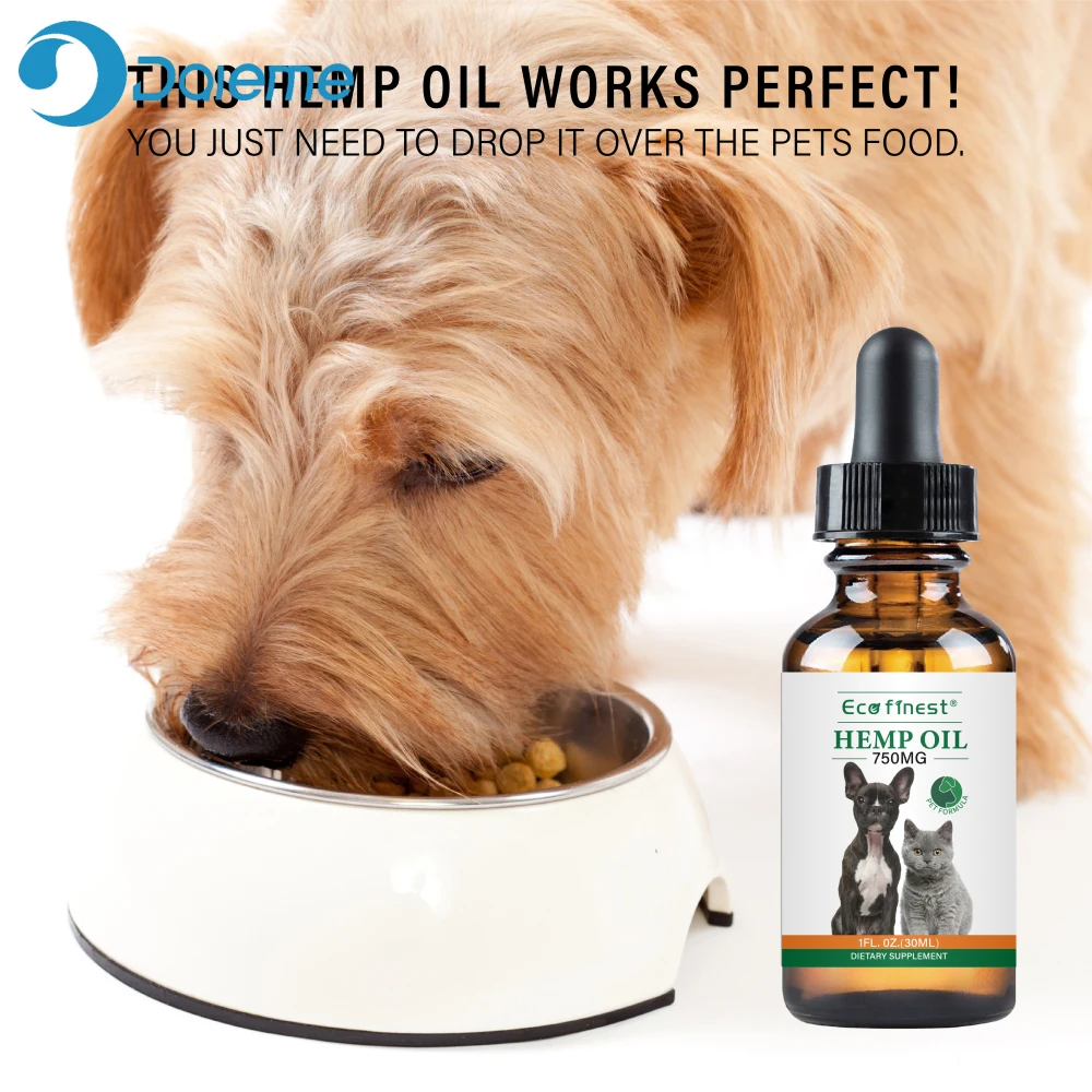 Hemp Oil for Dogs and Cats Anxiety Relief & Joint Support ECO finest Pet Dietary Supplement 30ml 23 hemp oil for dogs cats anxiety relief goo cv89sv7j desc 17