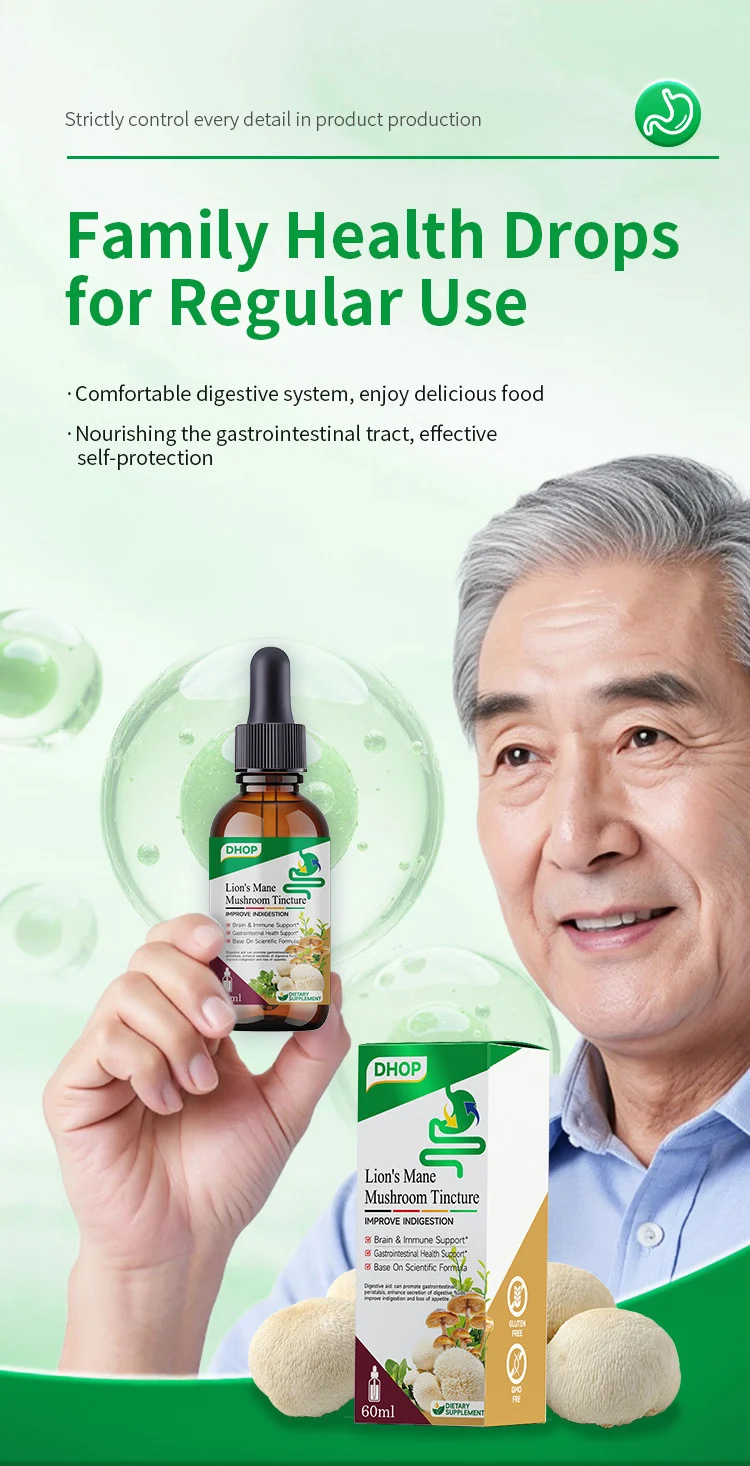 Hericium Erinaceus Mushroom Drops 60ml Dietary Supplement for Digestive & Brain Support 8 hericium ernaceus mushroom drops digestive brain support goo we57a3f9 desc 4