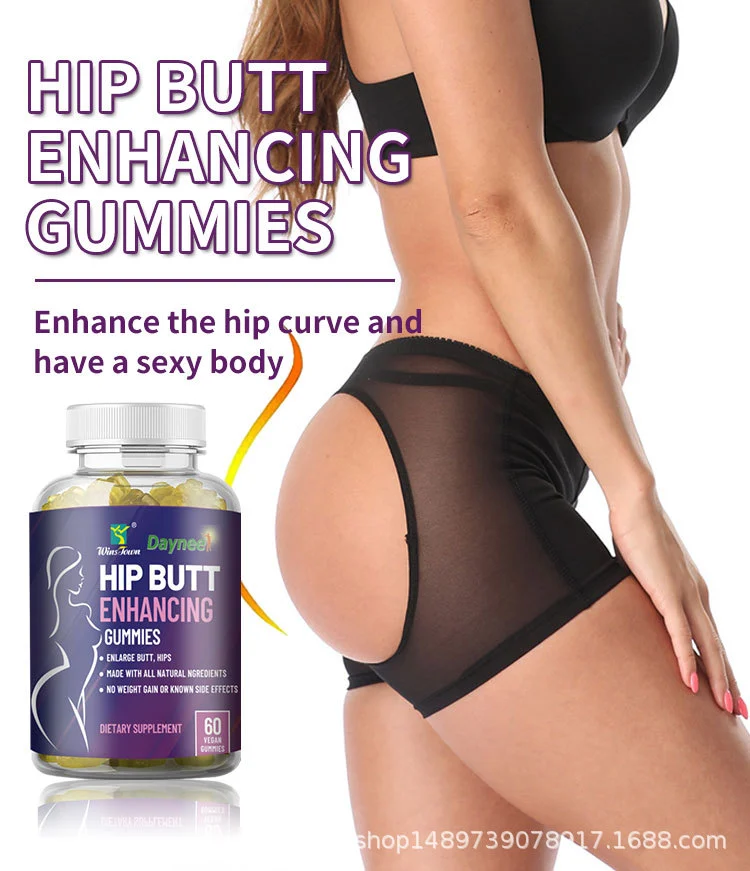 Hip Butt Enhancing Gummies for Women - Natural Butt Lift and Plumping Supplement - 60 Vegan Gummies 5 hip butt enhancing gummies butt lift supplement goo dwt4zhry desc 1
