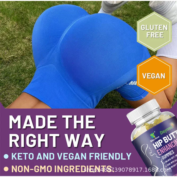 Hip Butt Enhancing Gummies for Women - Natural Butt Lift and Plumping Supplement - 60 Vegan Gummies 9 hip butt enhancing gummies butt lift supplement goo dwt4zhry desc 5