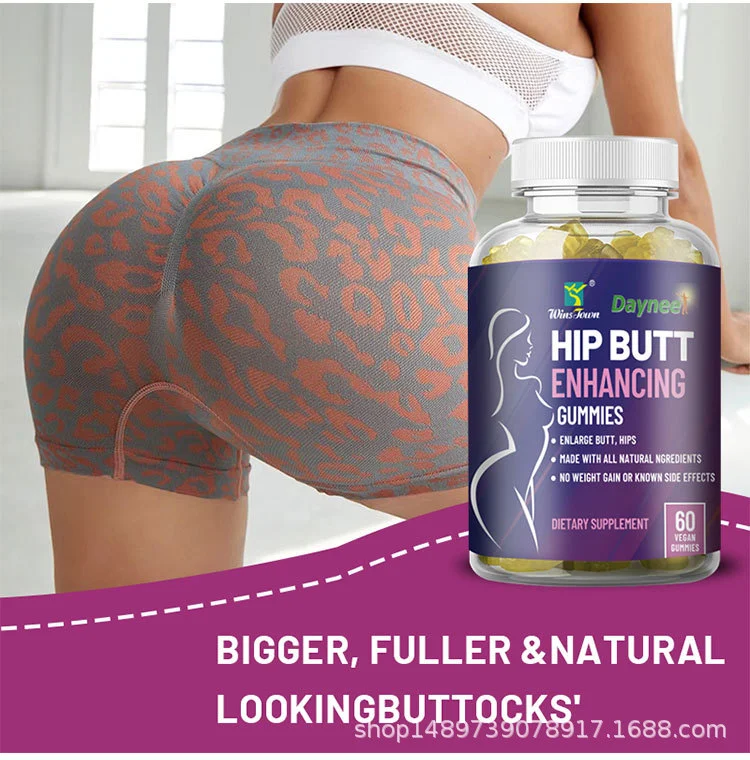 Hip Butt Enhancing Gummies for Women - Natural Butt Lift and Plumping Supplement - 60 Vegan Gummies 12 hip butt enhancing gummies butt lift supplement goo dwt4zhry desc 8