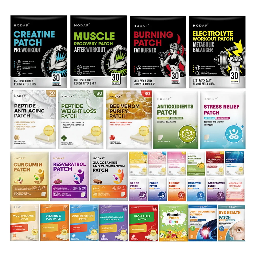 Multivitamin Patch Transdermal Vitamin Patches for B12, Vitamin C, Bone & Muscle Support 9 hodaf multivitamin transdermal patches goo q2phn79h desc 5