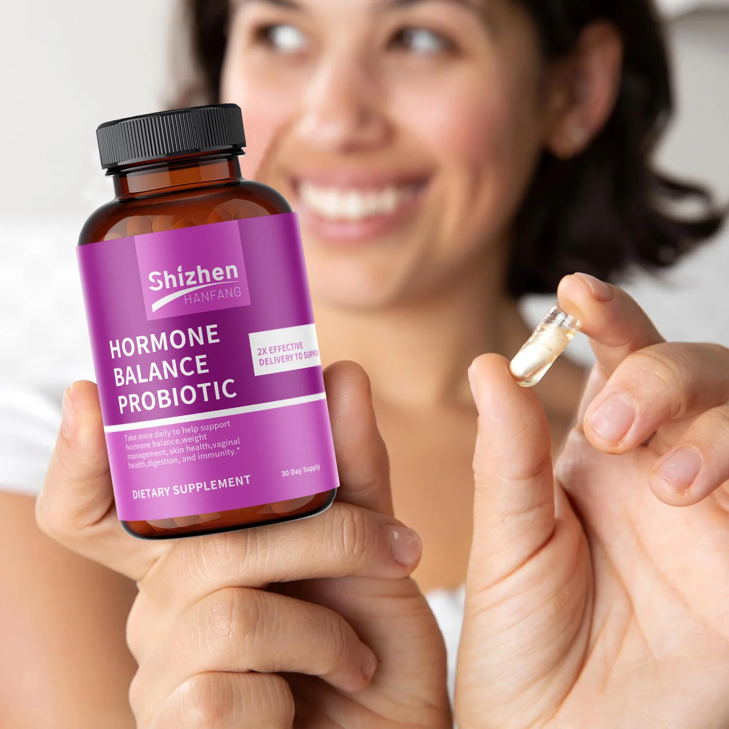 Hormone Balance Probiotic Capsules for Women, 30 Capsules