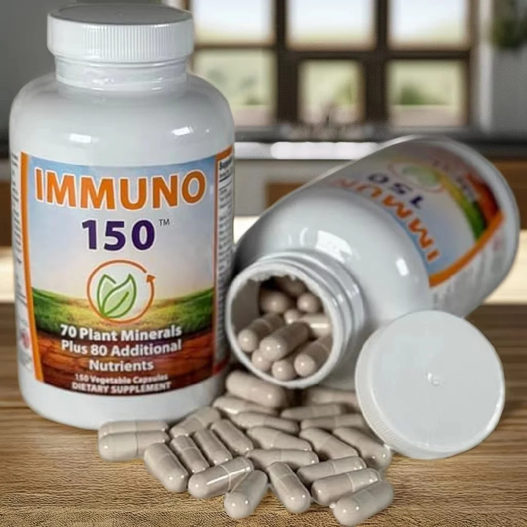 IMMUNO 150 Veggie Capsules Immune Support Supplement with 12 Vitamins & 70 Plant Minerals