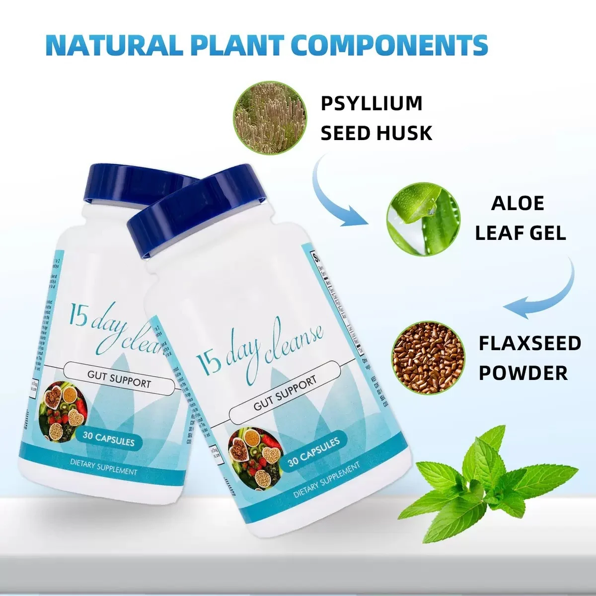 Intestinal Cleansing Capsules 60 Capsules Natural Plant Formula for Digestive Support