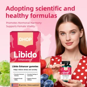 Libido Boost Gummies for Women Female Vitality and Hormonal Balance 30 Count