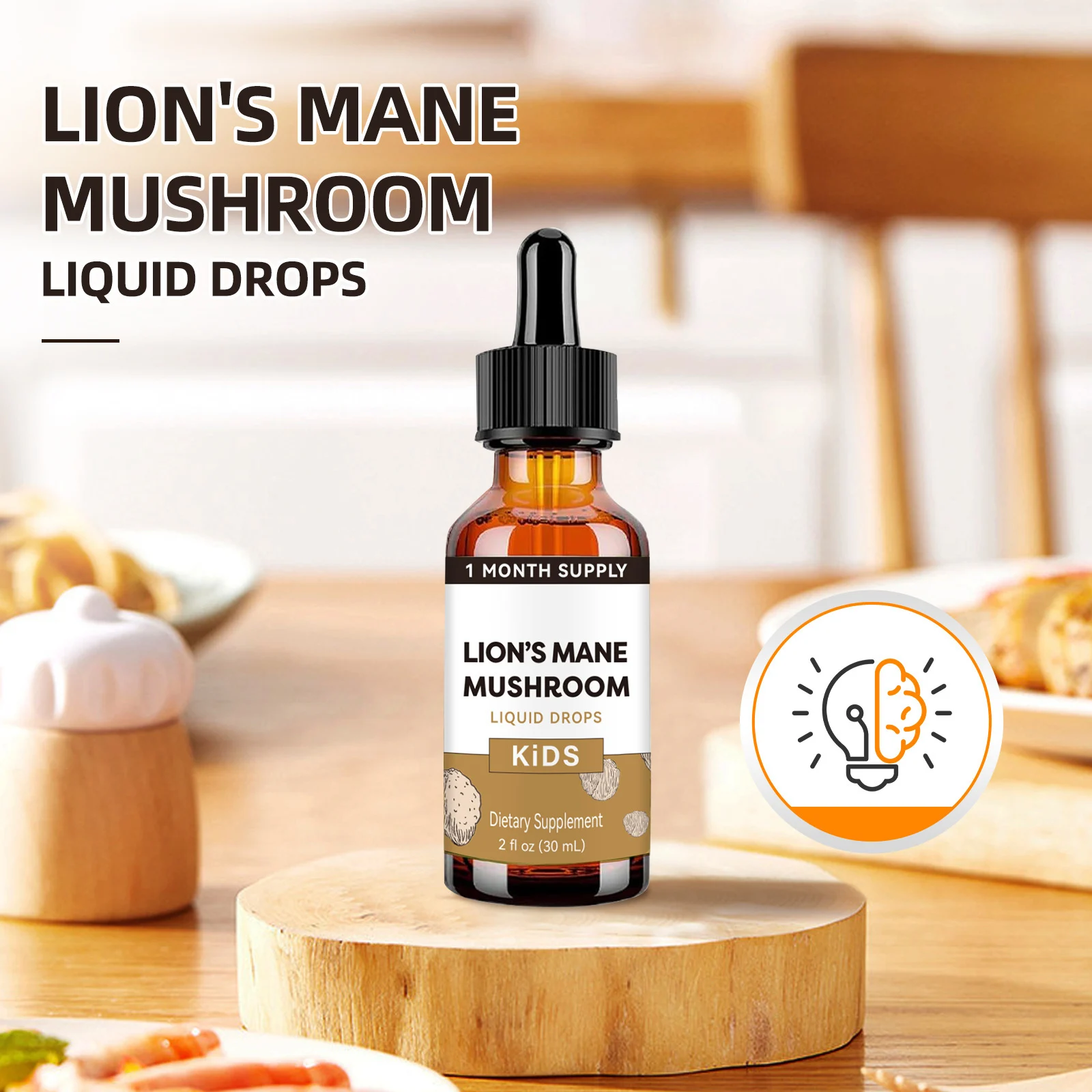 Lion's Mane Mushroom Liquid Drops Herbal Dietary Supplement 7 lions mane mushroom liquid drops herbal dietary supplement goo dm8y5bwv desc 2