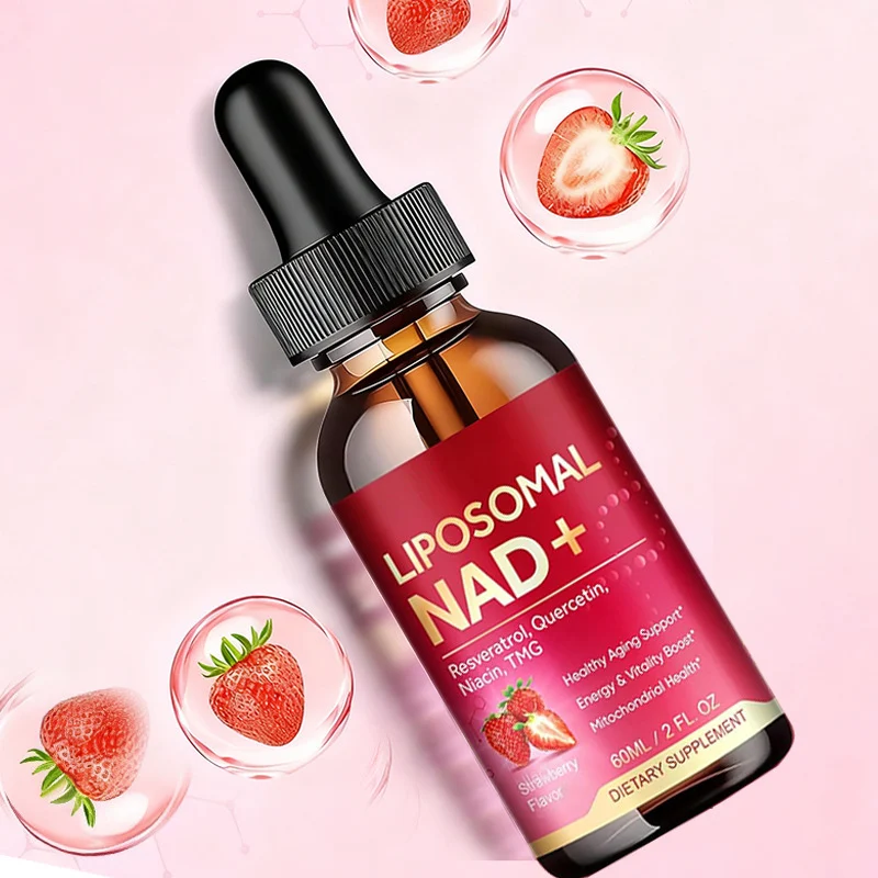 Liposomal NAD+ Supplement Drops with Resveratrol & Quercetin for Cellular Energy & Healthy Aging 60ml 5 liposomal nad plus supplement drops resveratrol quercetin goo pj9zqrxq desc 1
