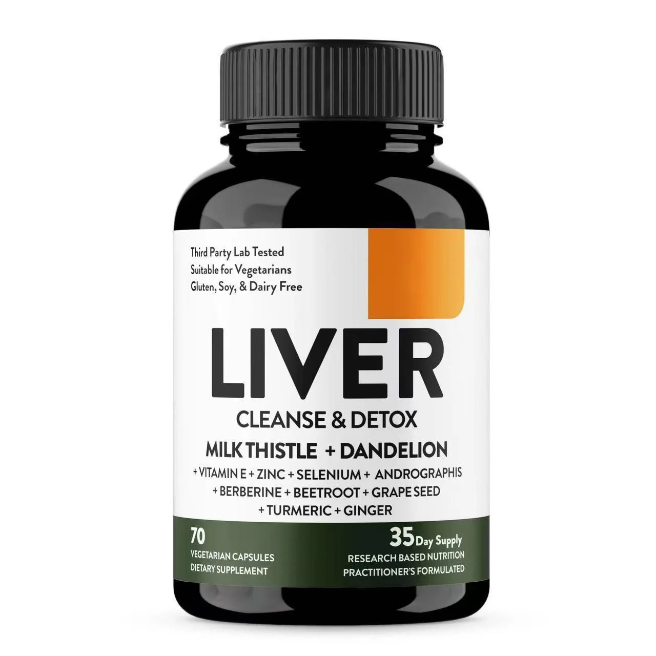 11-in-1 Liver Cleanse Detox Supplement with Milk Thistle and Dandelion - 60 Capsules 5 liver cleanse detox capsules goo ngtq6pdj desc 1