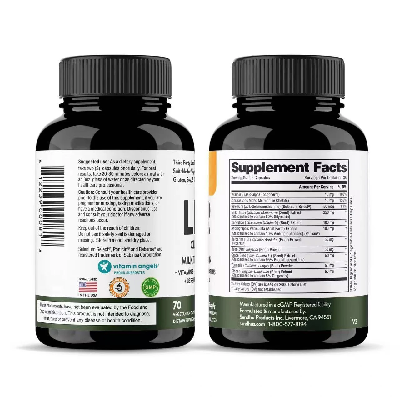 11-in-1 Liver Cleanse Detox Supplement with Milk Thistle and Dandelion - 60 Capsules 6 liver cleanse detox capsules goo ngtq6pdj desc 2