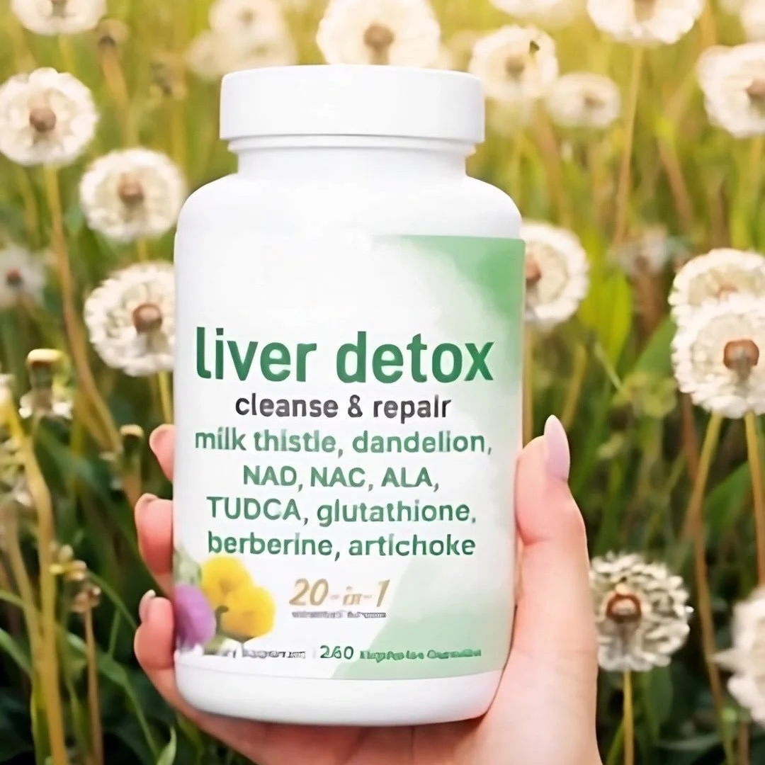 20-in-1 Liver Detox and Cleanse Capsules with Milk Thistle & TUDCA 8 liver detox cleanse capsules goo 35tr6kuw desc 3