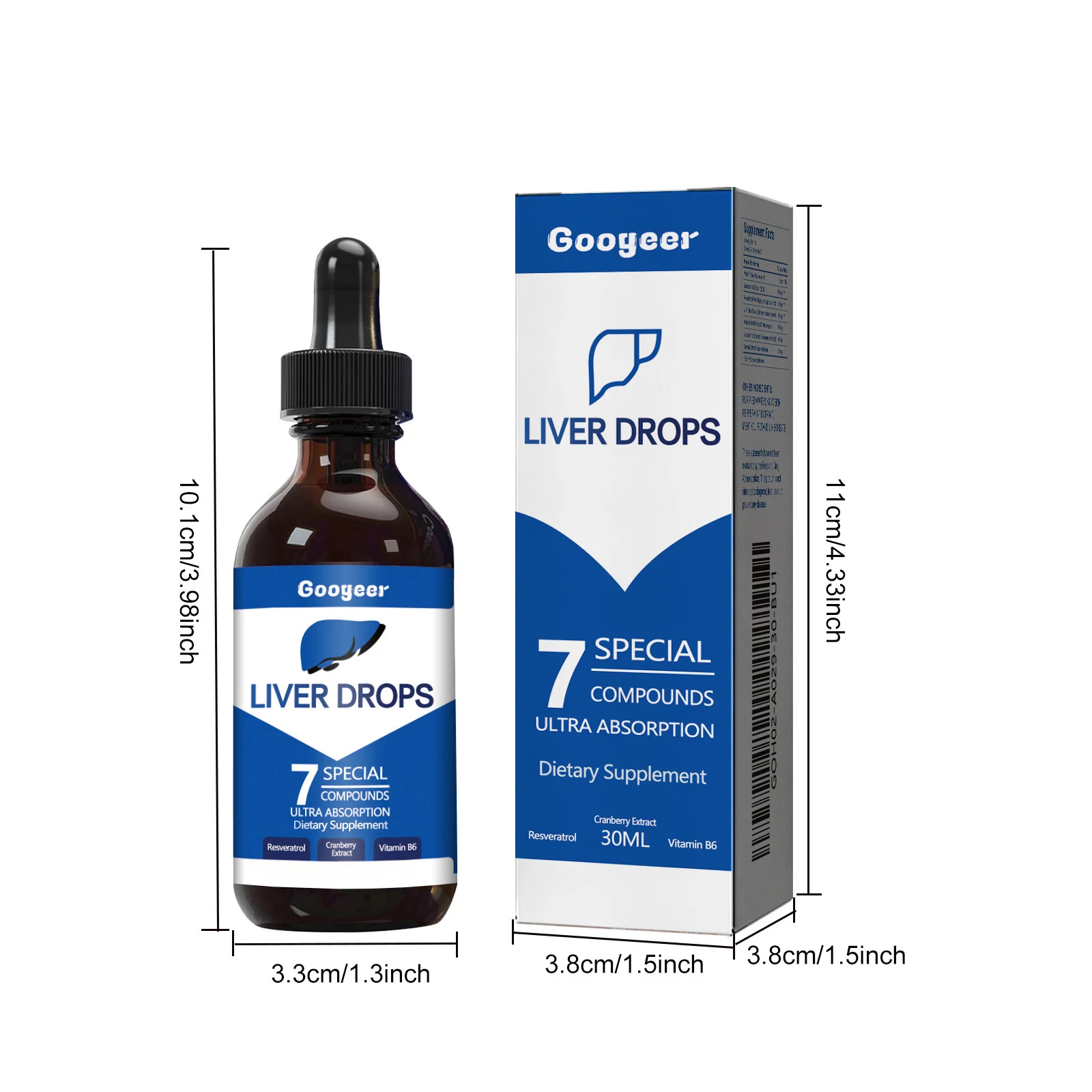 Liver Support Drops for Detox and Cleansing - 30ml Natural Herbal Formula with Milk Thistle & Resveratrol 7 liver support drops detox cleanse goo 26z85zbc desc 1