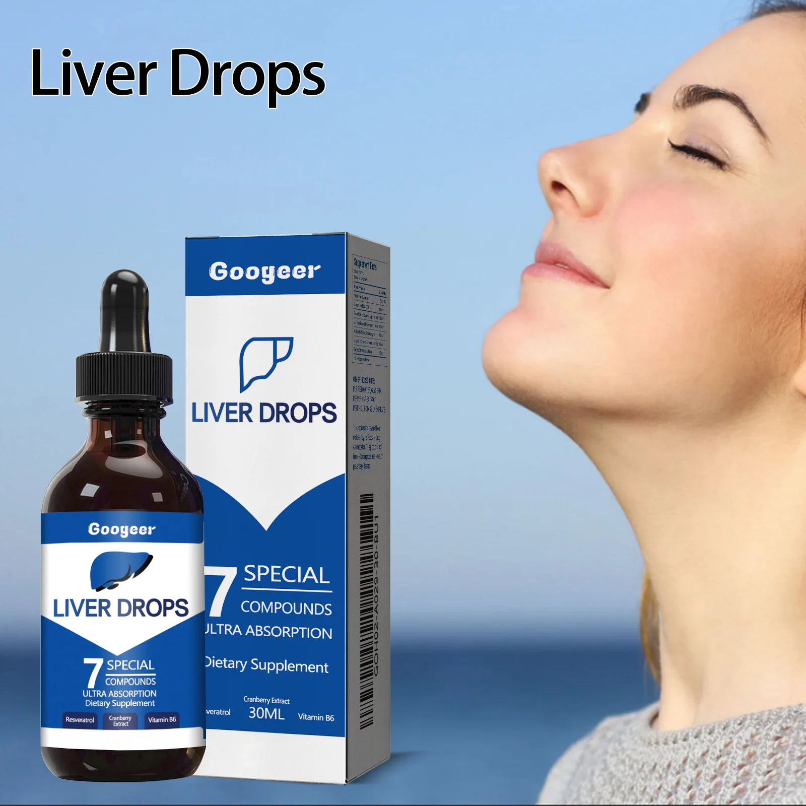 Liver Support Drops for Detox and Cleansing - 30ml Natural Herbal Formula with Milk Thistle & Resveratrol 8 liver support drops detox cleanse goo 26z85zbc desc 2