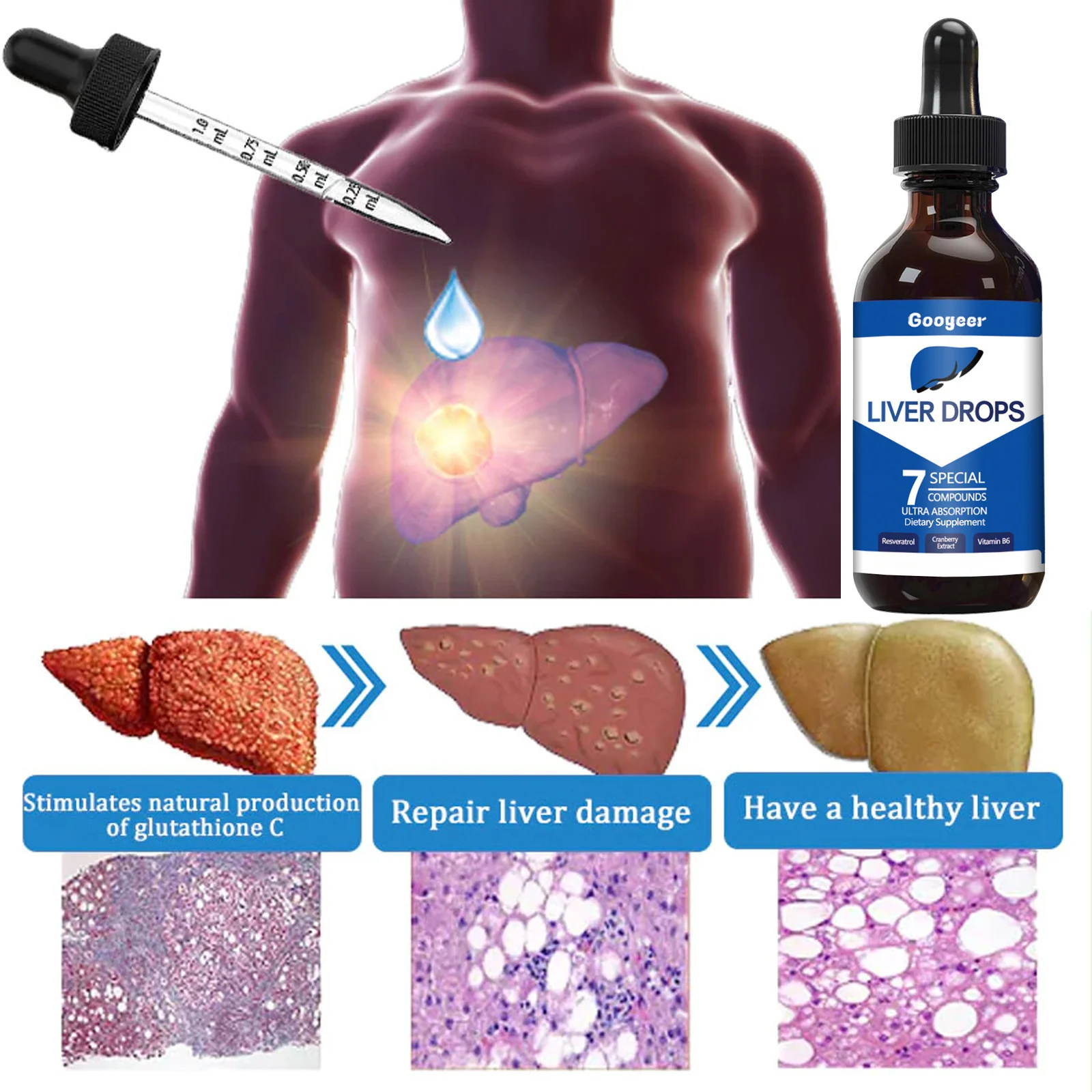 Liver Support Drops for Detox and Cleansing - 30ml Natural Herbal Formula with Milk Thistle & Resveratrol 12 liver support drops detox cleanse goo 26z85zbc desc 6