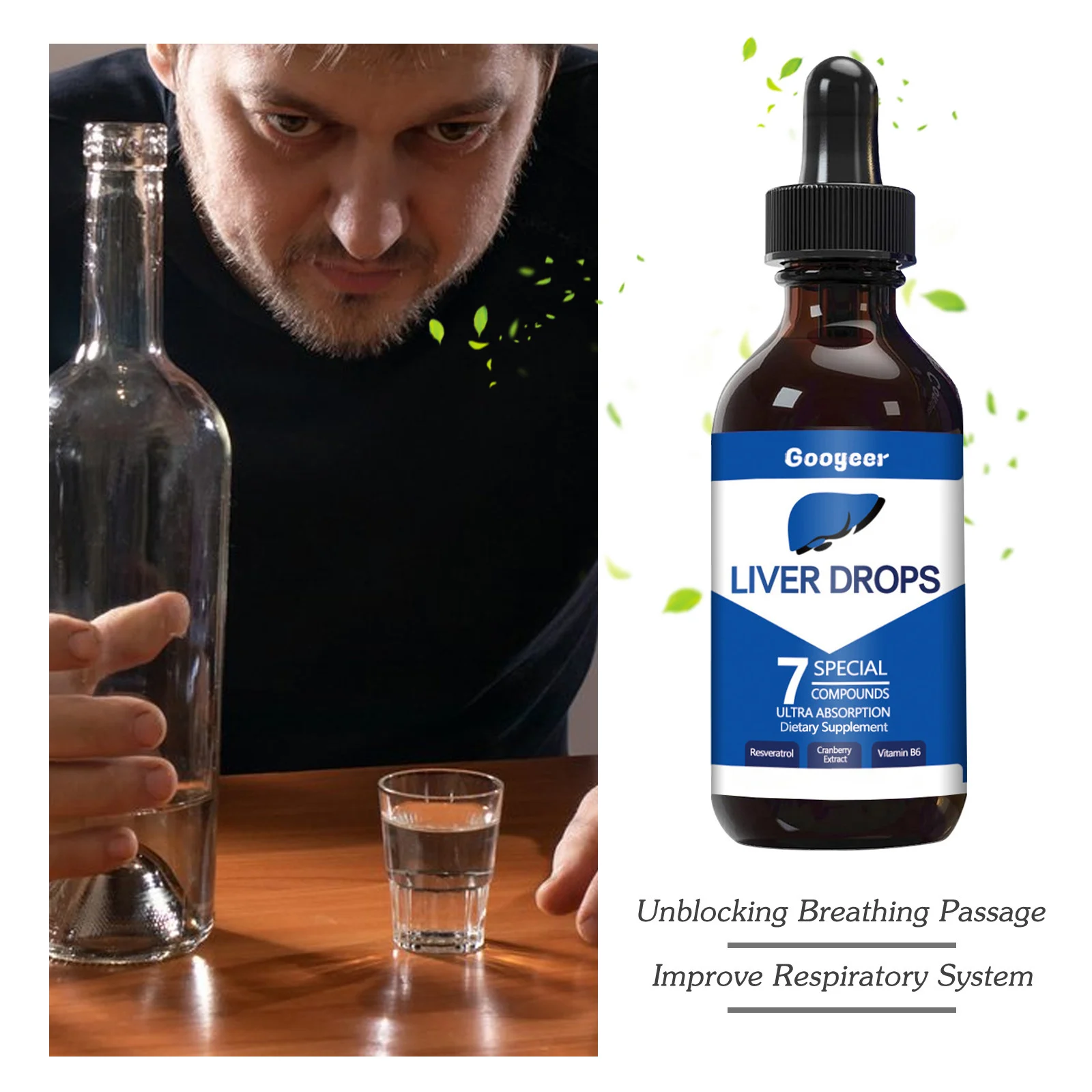 Liver Support Drops for Detox and Cleansing - 30ml Natural Herbal Formula with Milk Thistle & Resveratrol 13 liver support drops detox cleanse goo 26z85zbc desc 7