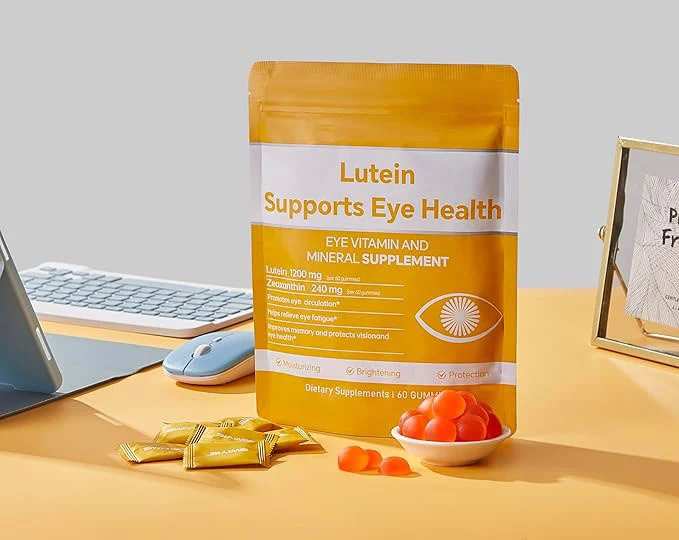 Lutein Gummies for Eye Health Support with Zeaxanthin and Vitamin ACE, 60 Count 12 lutein eye health gummies zeaxanthin goo mmdhp948 desc 6