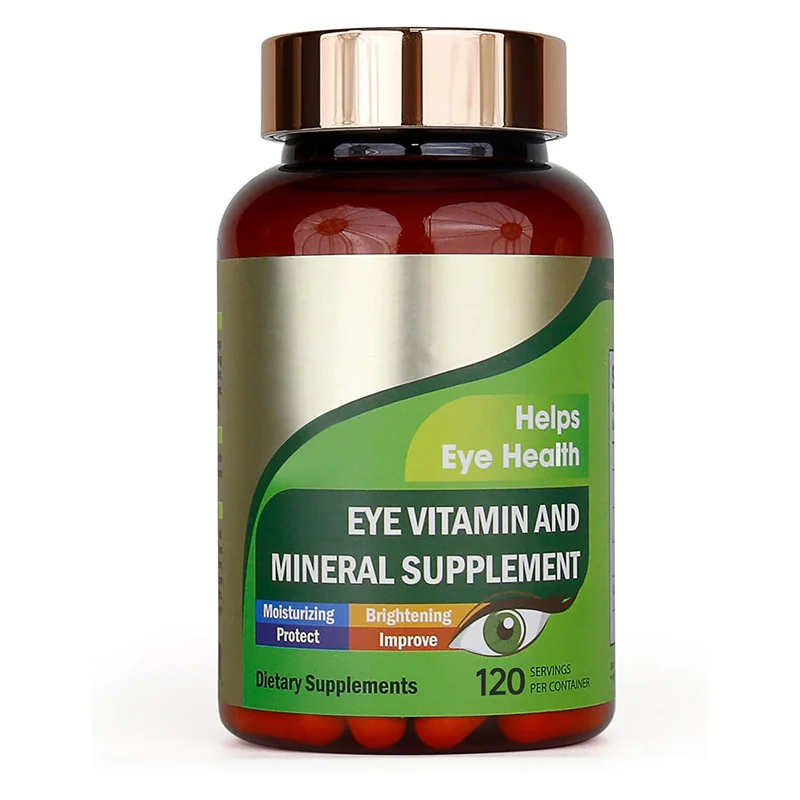 Lutein Eye Vitamins and Minerals Supplement Capsules for Eye Strain Relief