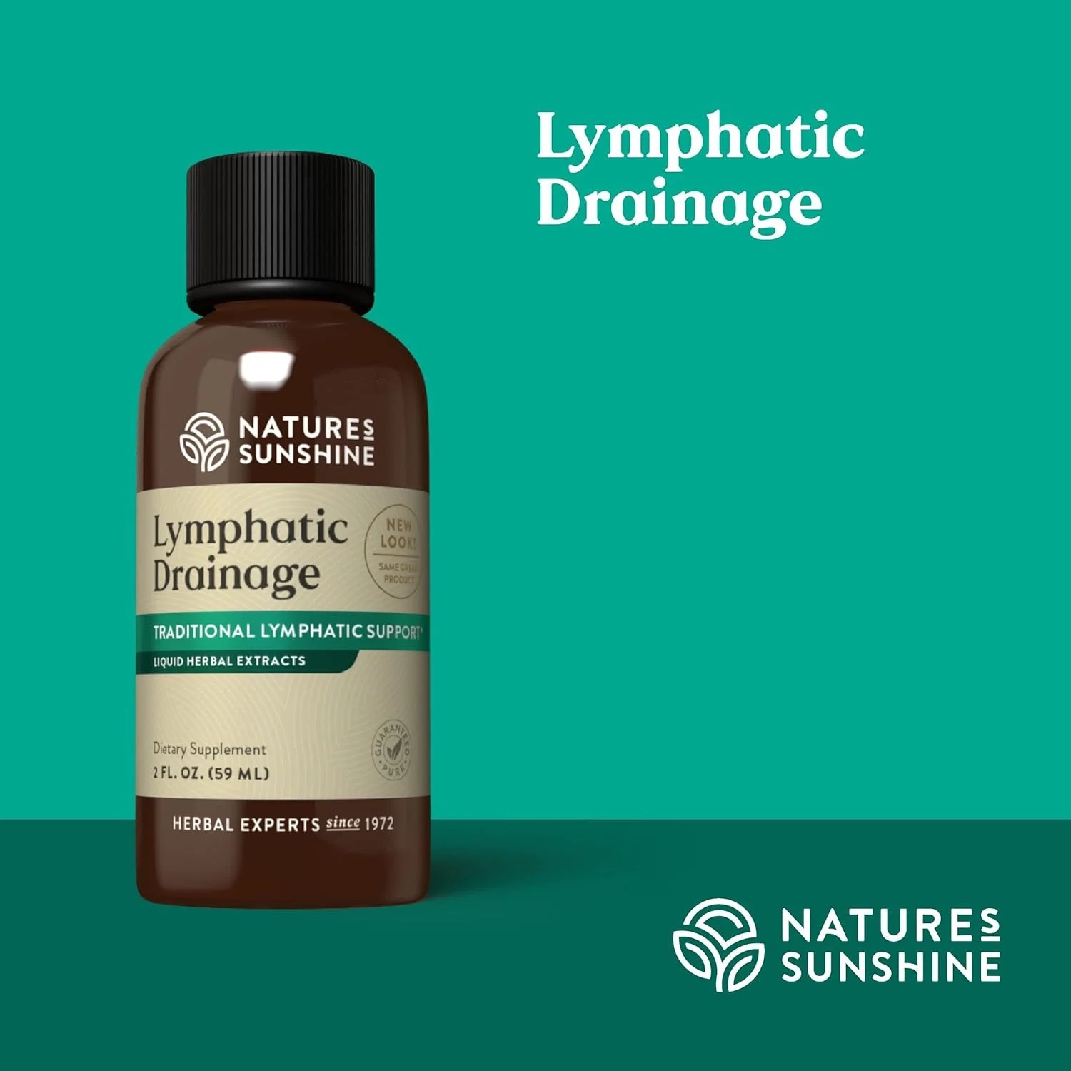 Nature's Sunshine Lymphatic Drainage Liquid Herbal Supplement 2 fl oz
