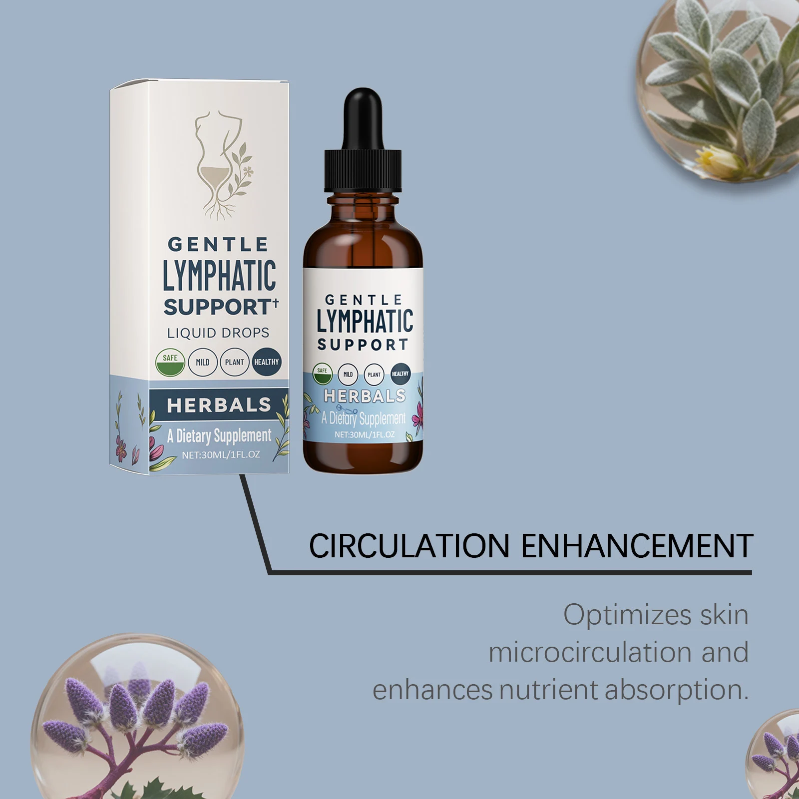 Lymphatic Support Drops for Body Wellness and Skin Resilience - 30ml Herbal Dietary Supplement 16 lymphatic support drops wellness supplement goo 6waqxbvv desc 10