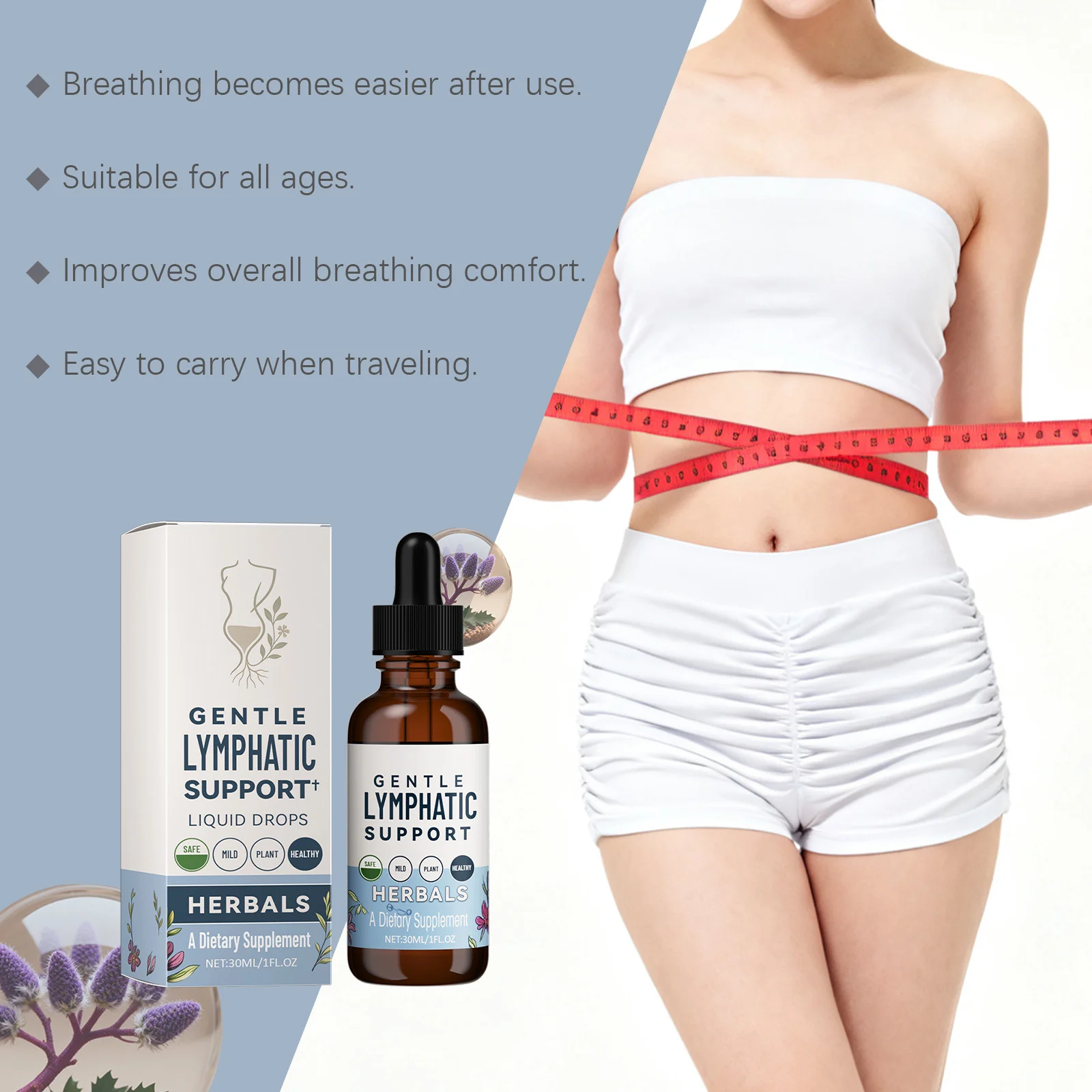 Lymphatic Support Drops for Body Wellness and Skin Resilience - 30ml Herbal Dietary Supplement 18 lymphatic support drops wellness supplement goo 6waqxbvv desc 12