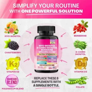 Magnesium Glycinate & Ashwagandha Capsules for Cortisol Support and Hormonal Balance - 13-in-1 & 16-in-1 Multi-Supplement Complex