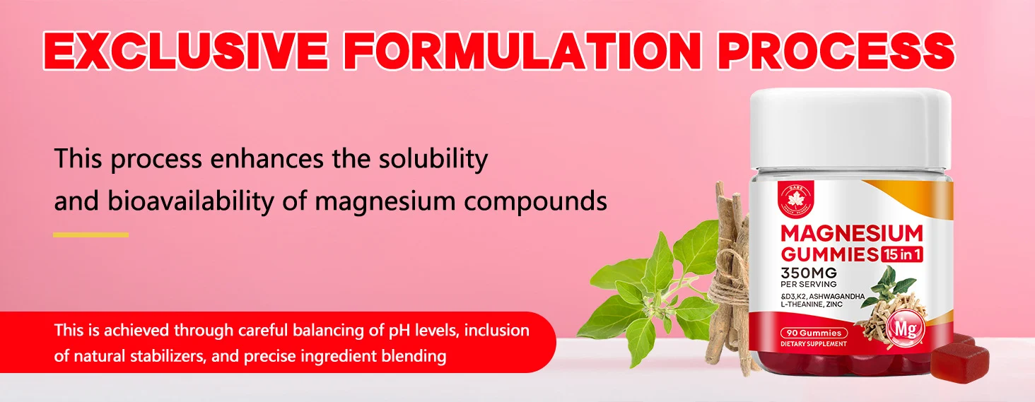 Magnesium Glycinate Gummies for Stress Relief & Sleep Support - 15-in-1 Formula with Ashwagandha, Vitamin D3, K2, L-Theanine & Zinc - 90 Sugar-Free Chewable Supplements 7 magnesium glycinate ashwagandha gummies 15 in 1 goo njtdnk5w desc 2