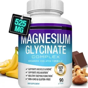Premium Magnesium Glycinate Complex Dietary Supplement with 8 Forms of Elemental Magnesium for Bone, Muscle, and Relaxation Support