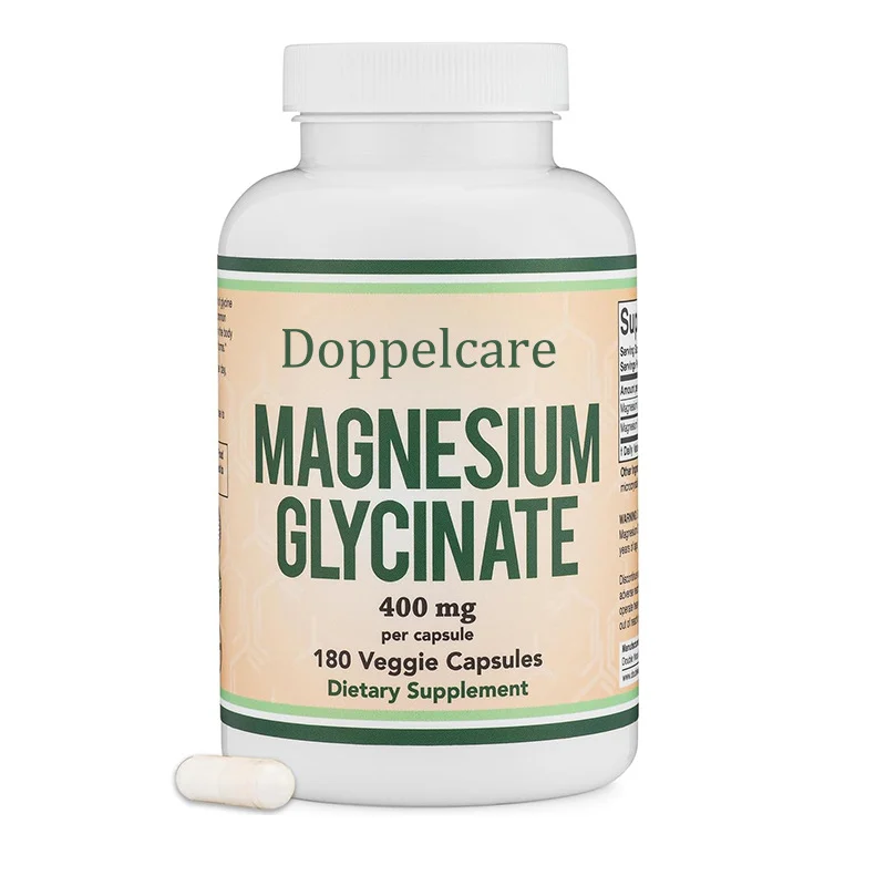 Magnesium Glycinate Capsules 400mg for Relaxation and Bone Health - 180 Veggie Capsules 4 magnesium glycinate capsules dietary supplement goo a38xykj2 desc 1