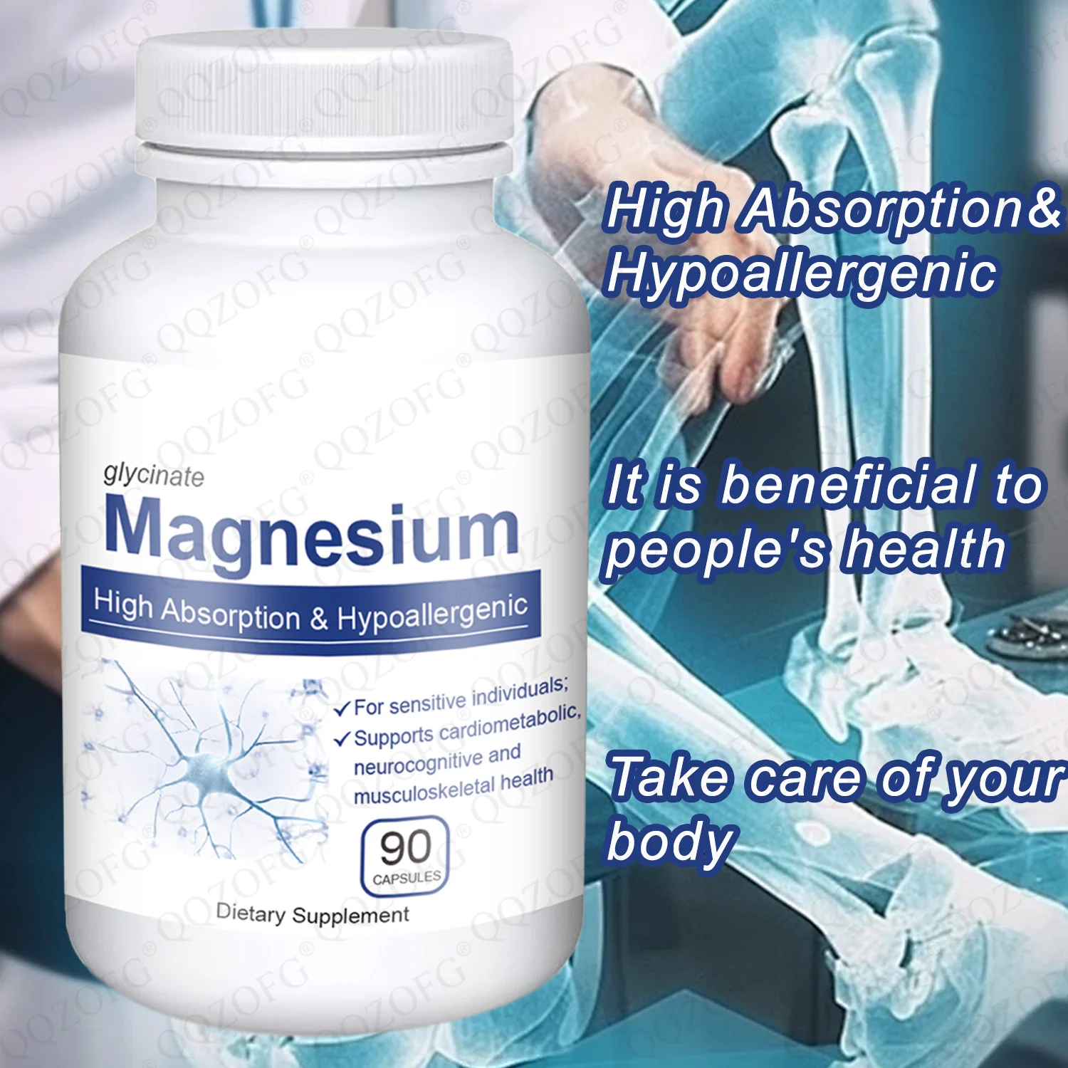 Magnesium Glycinate Capsules 120mg for Heart, Brain & Muscle Support - 90 High-Absorption Veggie Capsules 7 magnesium glycinate capsules high absorption goo g9reyew3 desc 1