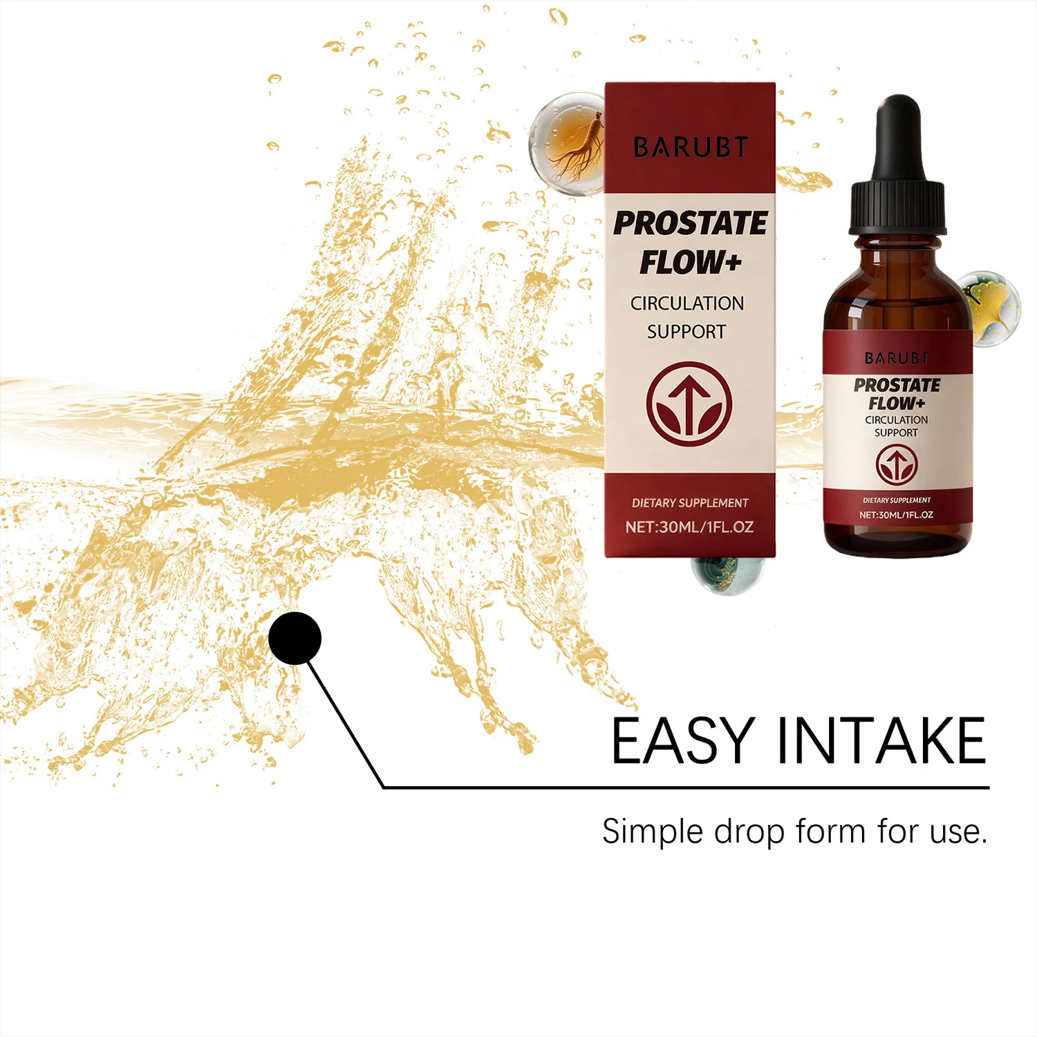 BARUBT Male Prostate Flow & Circulation Support Drops with Saw Palmetto 13 male prostate support drops goo mce338sh desc 8