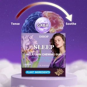 Melatonin Chewing Gum for Sleep Support 18 Pieces