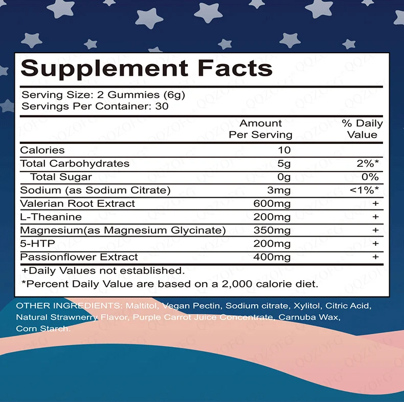 Melatonin Sleep Gummies Natural Strawberry Flavor Vegan Pectin for Restful Sleep 6 melatonin sleep gummies strawberry goo 4dy9rsma desc 3