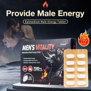 Men's Energy Tablets 7500mg with Ashwagandha & Tongkat Ali for Vitality & Testosterone Support